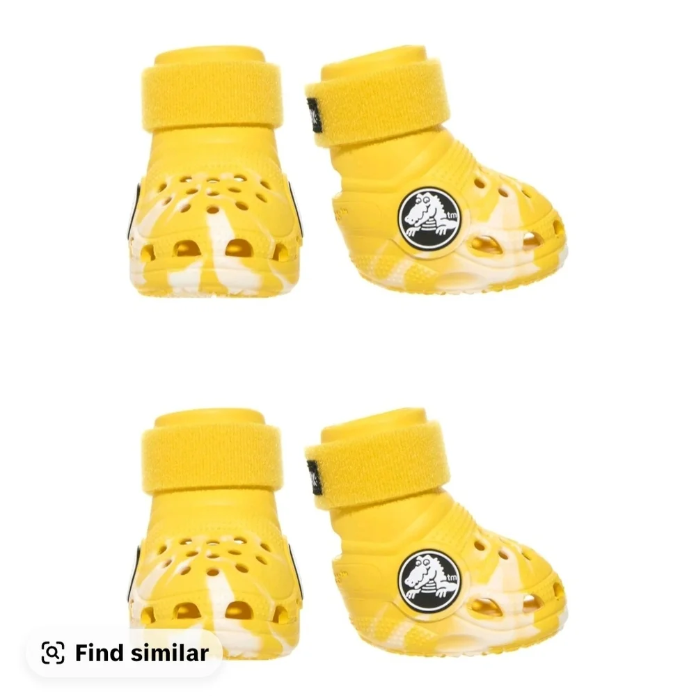 *NEW* Bark Box Dog Crocs - Yelkow - Small